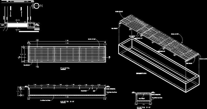 Floor Grid DWG Section for AutoCAD
