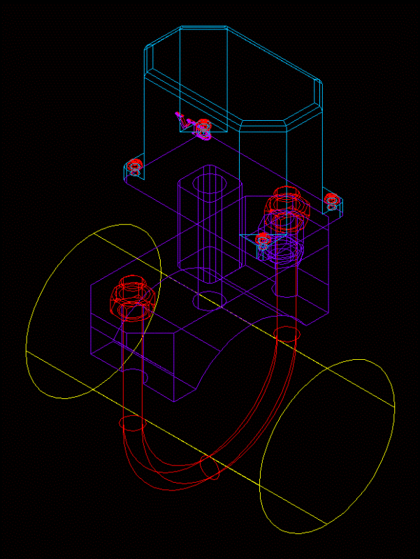 Flow Switch D100 DWG Block for AutoCAD