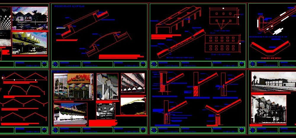 Folded Plate DWG Block for AutoCAD Designs CAD