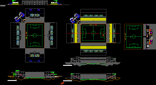 Football Stadium DWG Block for AutoCAD • Designs CAD