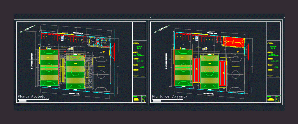 Football Tennis Rapido DWG Block for AutoCAD