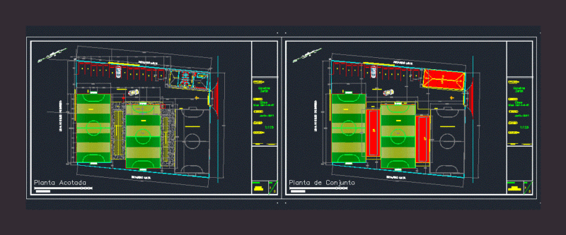 Football Tennis Rapido DWG Block for AutoCAD