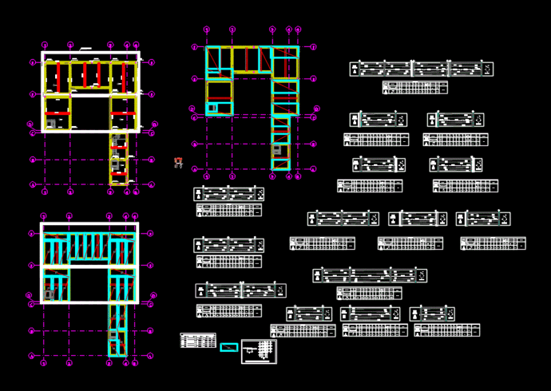 Foundation And Cuts DWG Block for AutoCAD