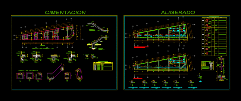 Foundation And Lightweight Hotel DWG Detail for AutoCAD