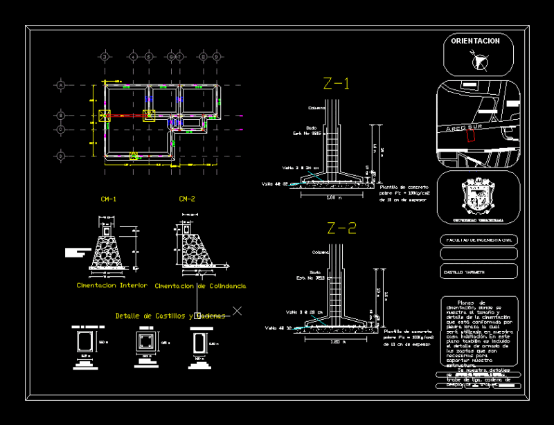 Foundation Detail DWG Detail for AutoCAD