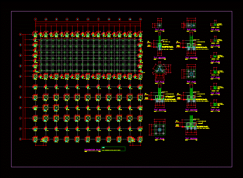 Foundation Detail DWG Plan for AutoCAD  Designs CAD