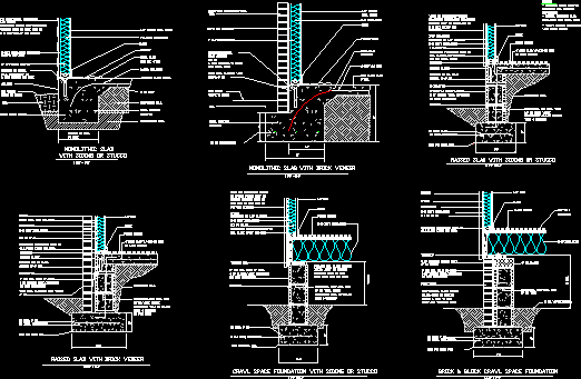 Foundation Details V1 Cad Files Dwg Files Plans And Details