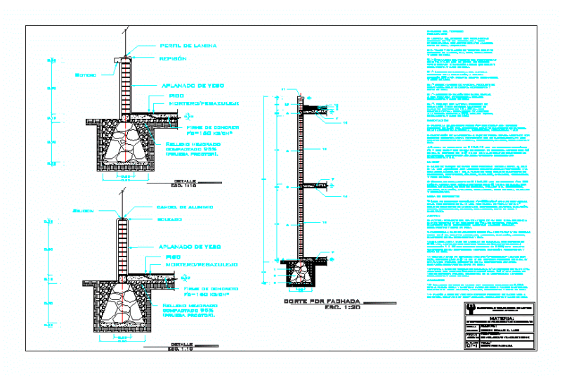 Foundation DWG Block for AutoCAD