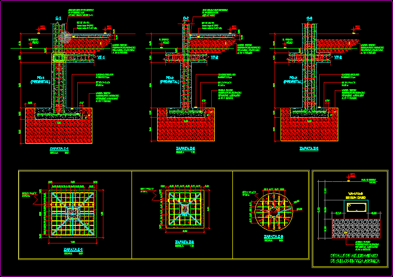 Foundation Plan Cad Drawings