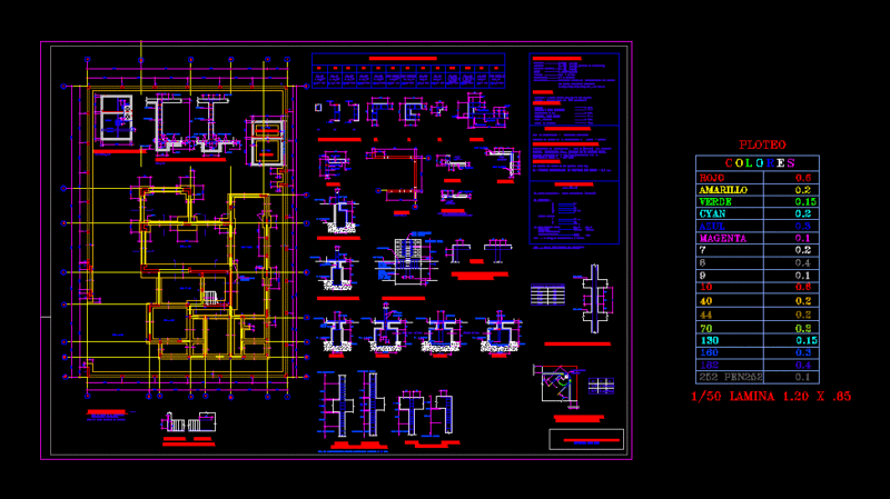 Foundation Housing DWG Block for AutoCAD