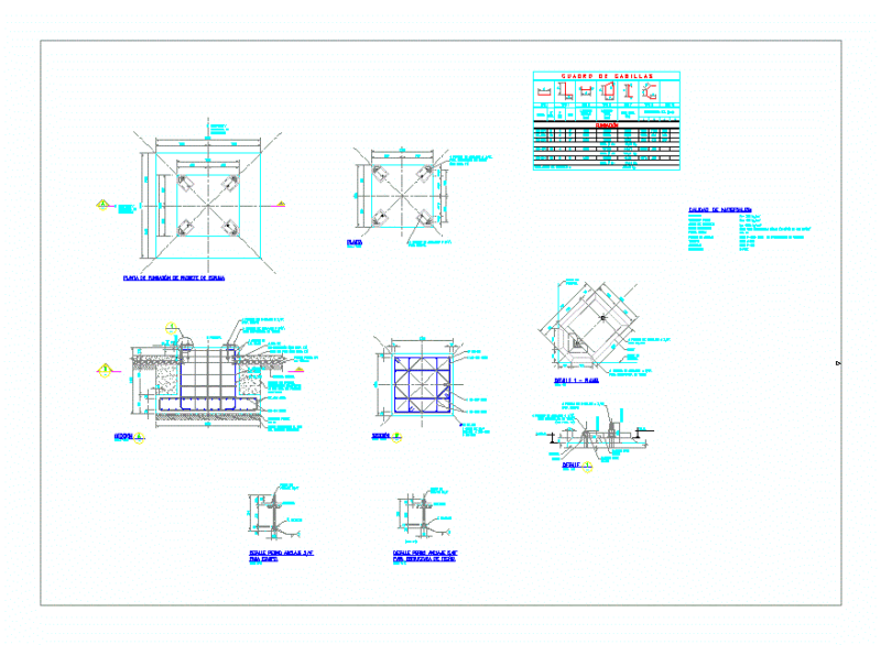 Foundation Pack Chemical DWG Block for AutoCAD