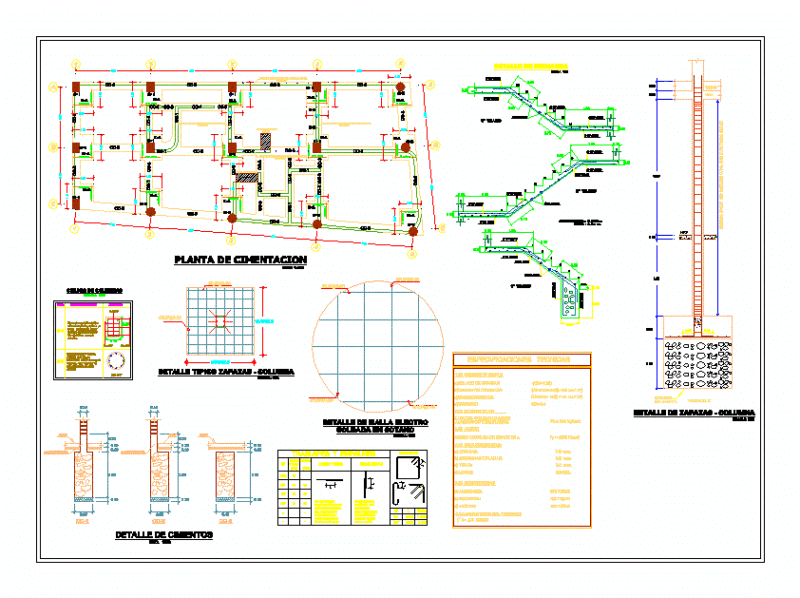 Foundation Plan – DWG Plan for AutoCAD