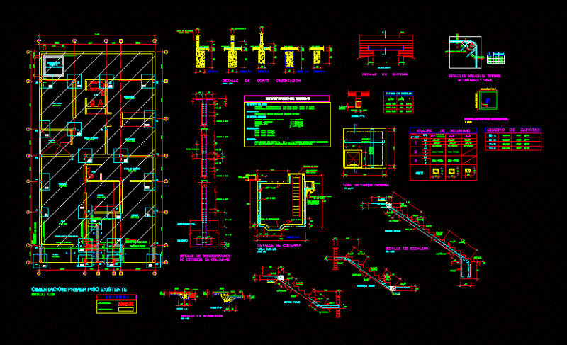 Foundation Plan DWG Detail for AutoCAD