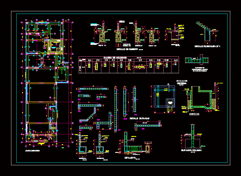Foundation Plan DWG Plan for AutoCAD