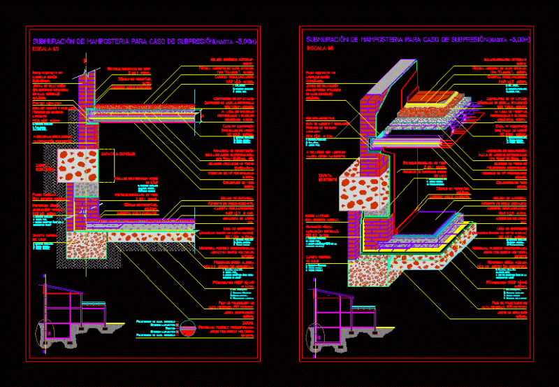 Foundation With Submuracion DWG Block for AutoCAD