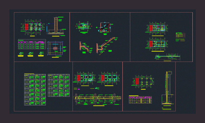 Foundations Details DWG Detail for AutoCAD