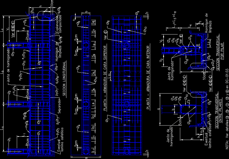 Foundations DWG Block for AutoCAD