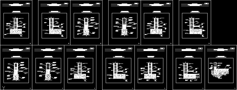 Foundations DWG Block for AutoCAD