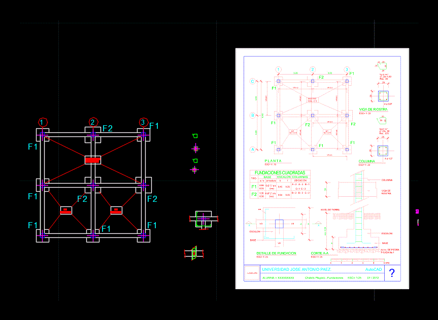 Foundations Dwg Detail For Autocad • Designs Cad