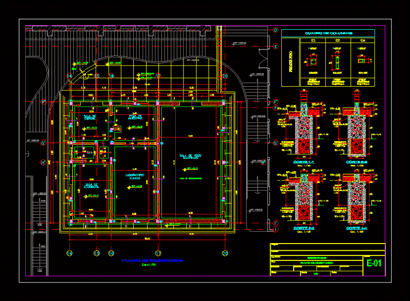 Foundations Foundations DWG Detail for AutoCAD