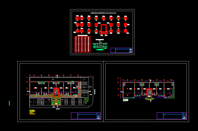 Foundations Offices DWG Block for AutoCAD