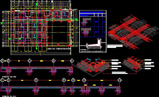 Foundations Slab DWG Block for AutoCAD Designs CAD