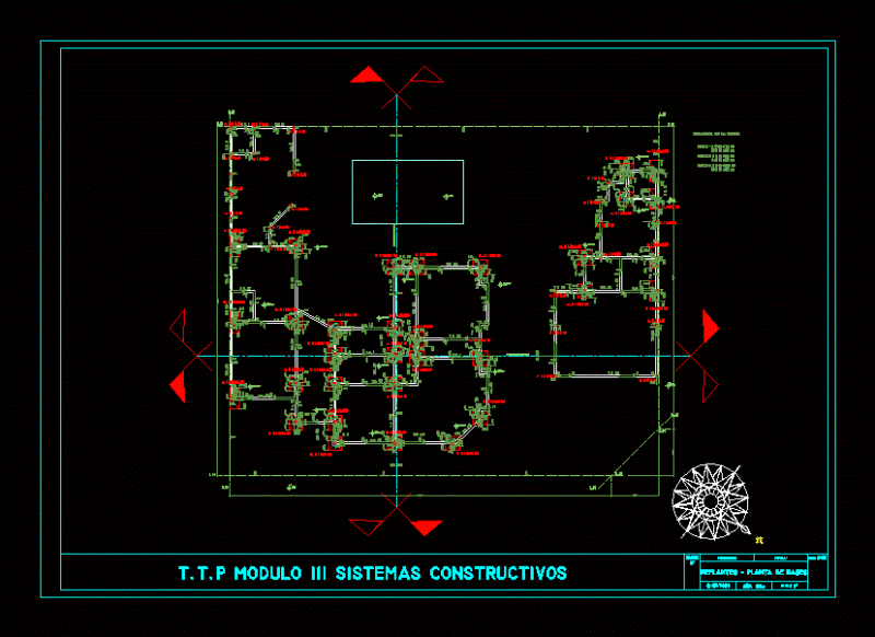 Foundations Stake DWG Block for AutoCAD