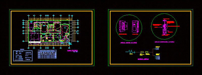 Full Electric Plano Home DWG Plan for AutoCAD