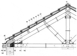 Gable Roof Wooden Truss 2D BMP Graphics Graphics