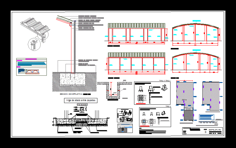 Galpon DWG Block for AutoCAD