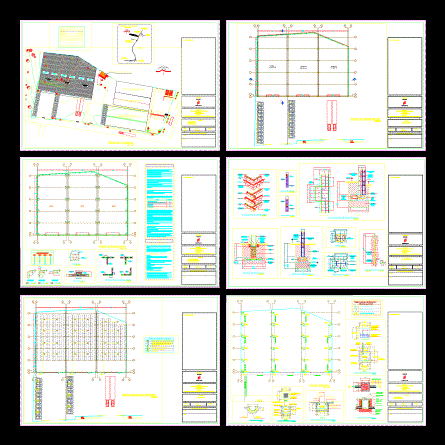Galpon DWG Section for AutoCAD • Designs CAD