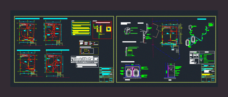 Gas – Electricity DWG Full Project for AutoCAD