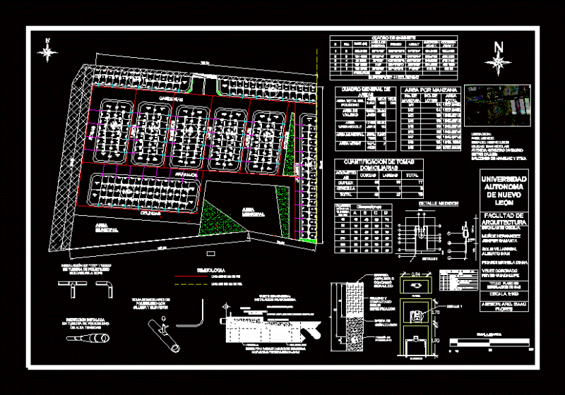 Gas Facilities In Subdivision DWG Detail for AutoCAD