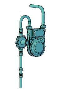 Gas Gauge 3D DWG Detail for AutoCAD