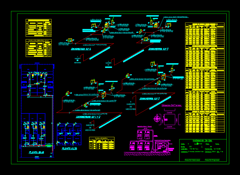 Gas Installation DWG Block for AutoCAD