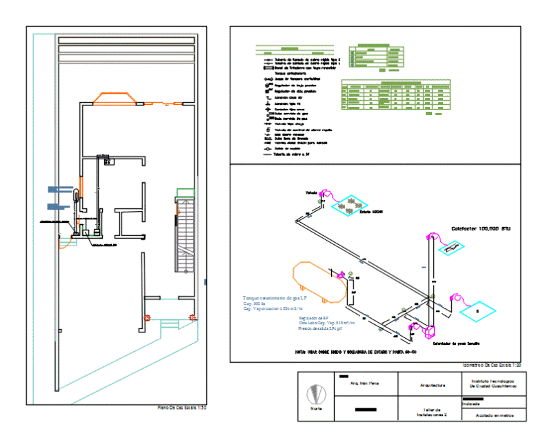 Gas Installations DWG Block for AutoCAD