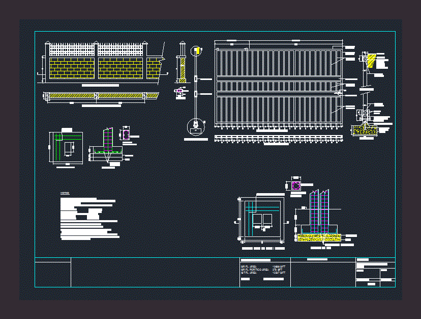 Gate DWG Detail for AutoCAD • Designs CAD