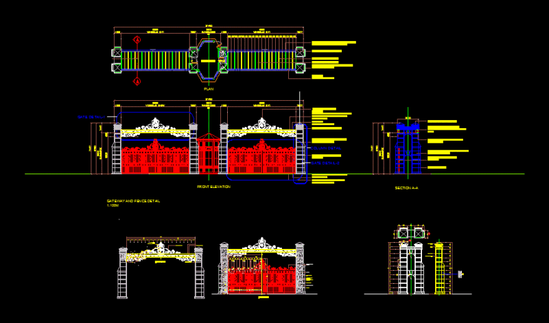 Gateway DWG Detail for AutoCAD