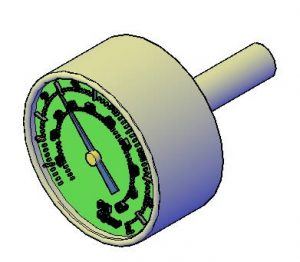 Gauge 3D DWG Model for AutoCAD • Designs CAD