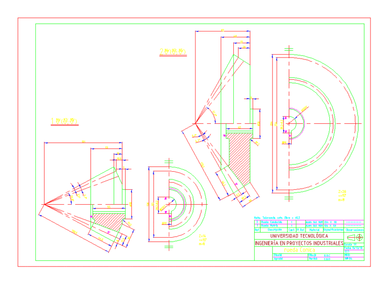 Gears DWG Detail for AutoCAD