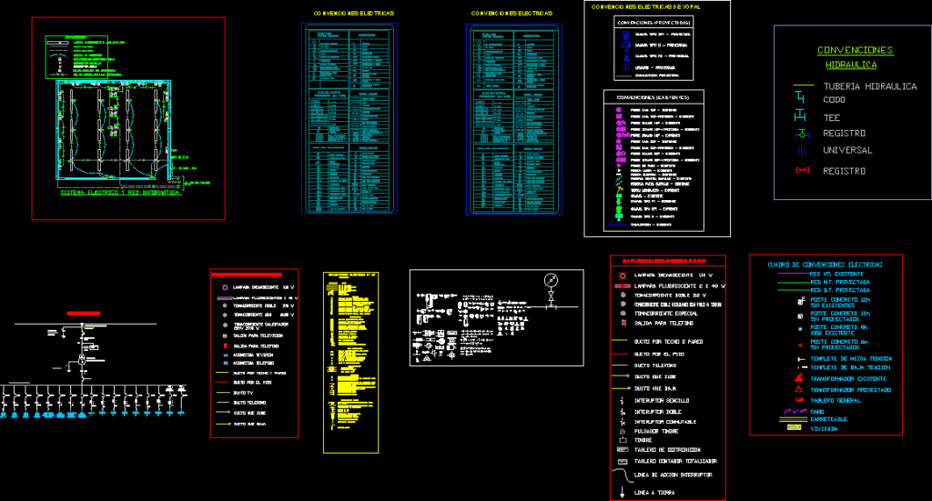 General Conventions And Electronics DWG Block for AutoCAD