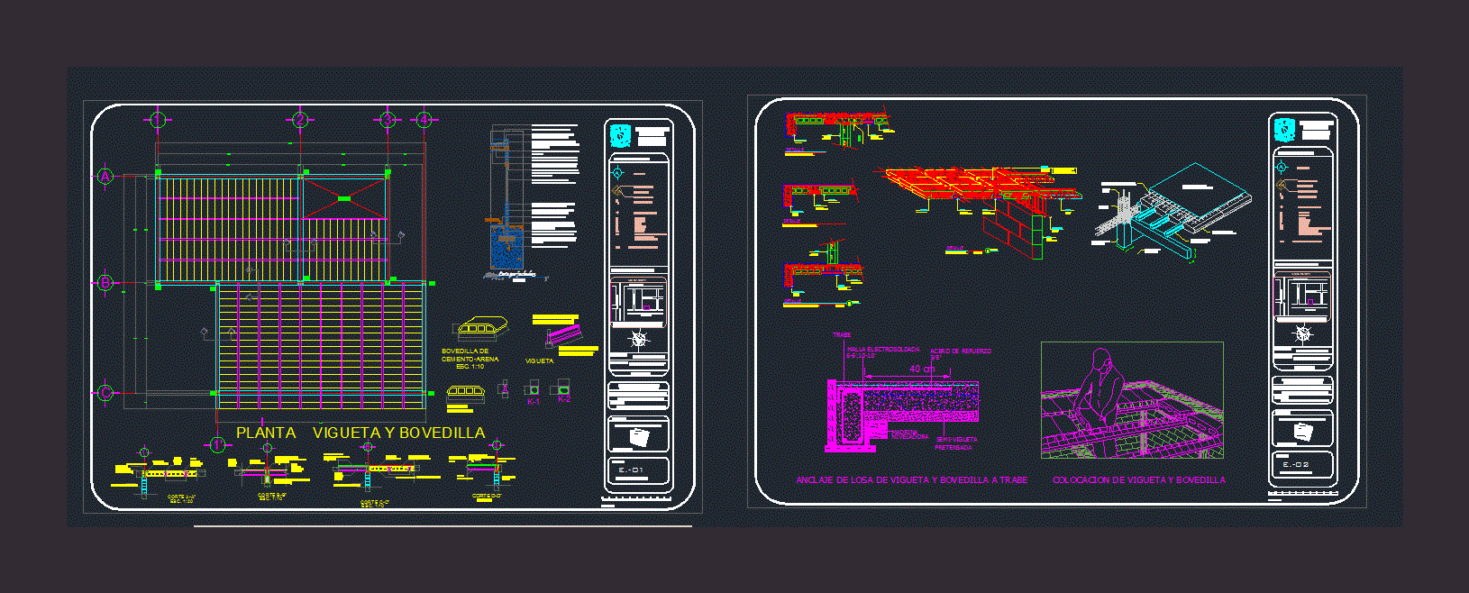 Girder And Slab Bovedilla Dwg Full Project For Autocad