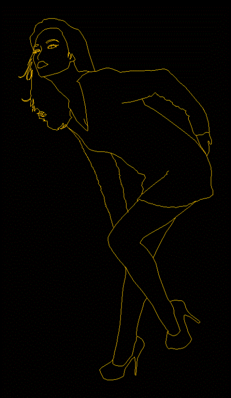 Girl Elevations 2D DWG Elevation for AutoCAD