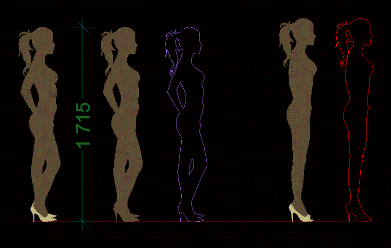 Girl Maroussia DWG Model for AutoCAD