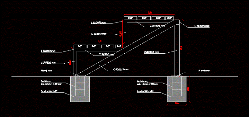 Grandstand DWG Section for AutoCAD