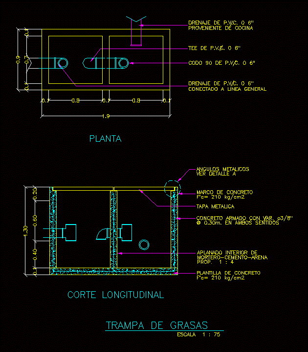 Grease Trap DWG Block for AutoCAD • Designs CAD