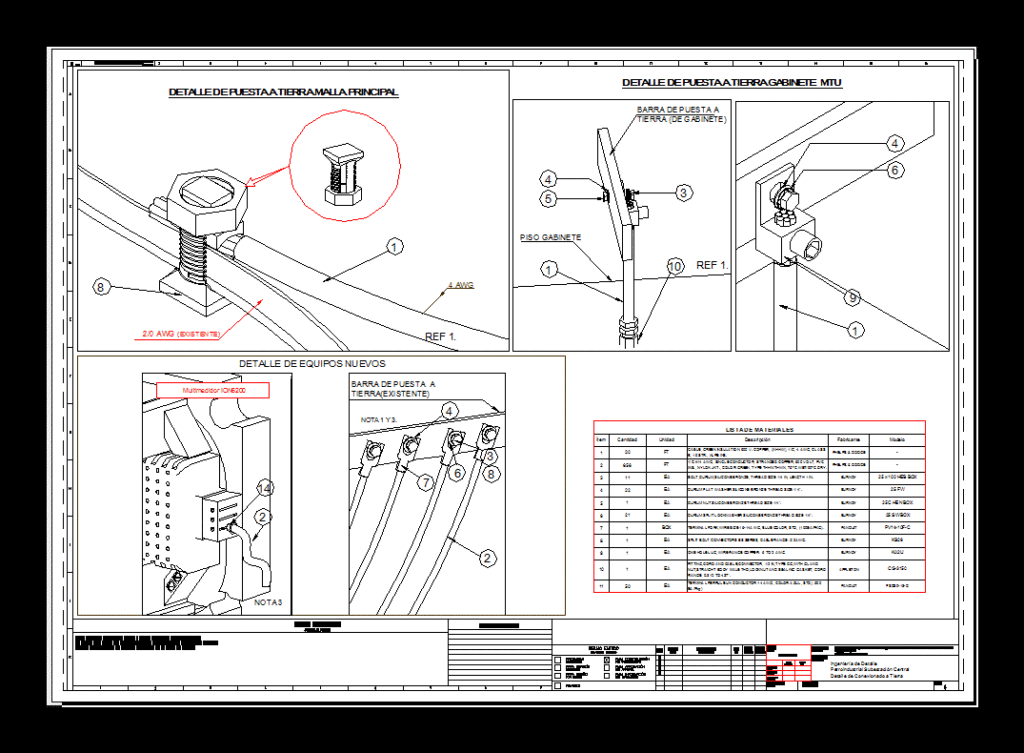Grounding Grounding DWG Detail for AutoCAD