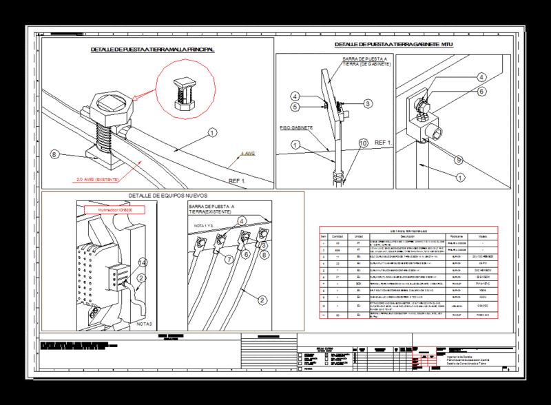 Grounding Grounding DWG Detail for AutoCAD