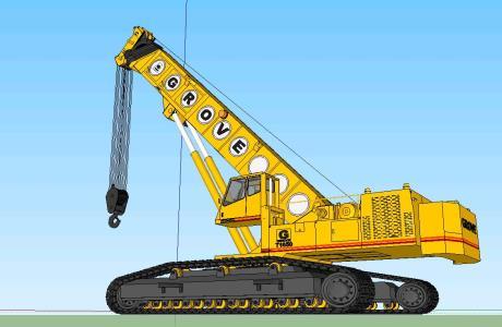 Grove Crane 3D SKP Model for SketchUp