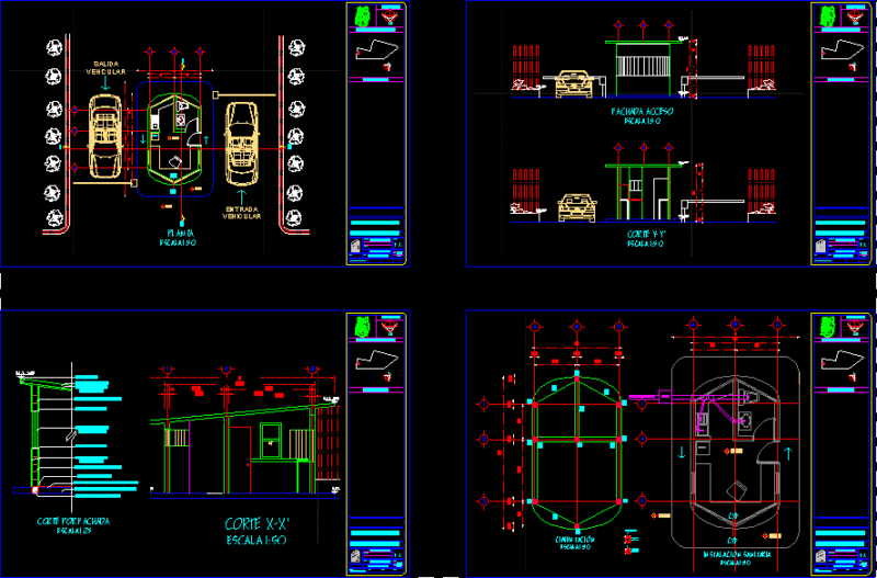 Guard House DWG Section for AutoCAD